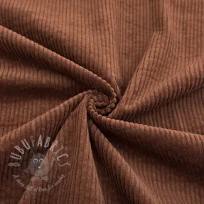 Ribfluweel 6W WASHED STRETCH nutbrown
