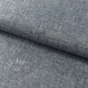 Linnen met katoen Fishbone navy