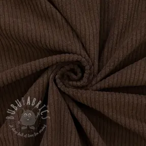 Ribfluweel 6W COTTON TOUCH dark brown