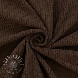 Ribfluweel 6W COTTON TOUCH dark brown