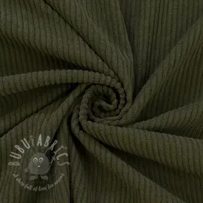 Ribfluweel 6W COTTON TOUCH camo green