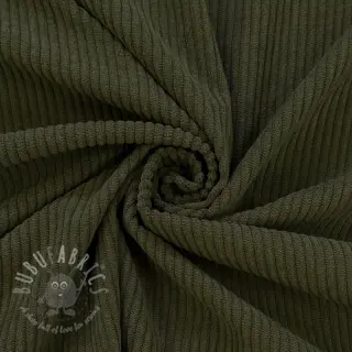 Ribfluweel 6W COTTON TOUCH camo green