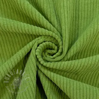 Ribfluweel 6W COTTON TOUCH green