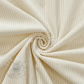 Ribfluweel 6W COTTON TOUCH ecru