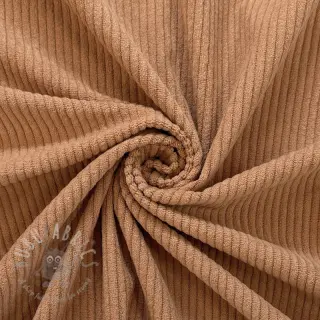 Ribfluweel 6W COTTON TOUCH light brown