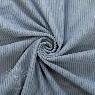 Ribfluweel 6W COTTON TOUCH light blue