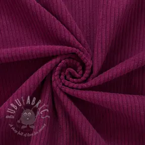 Ribfluweel 6W COTTON TOUCH bordeaux