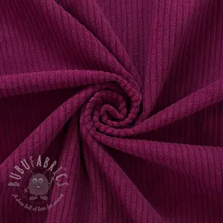 Ribfluweel 6W COTTON TOUCH bordeaux