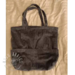 Ribfluweel dark grey