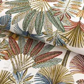 Decoratiestof jacquard Mayorque blanc
