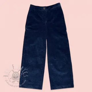 Ribfluweel 6W WASHED STRETCH navy