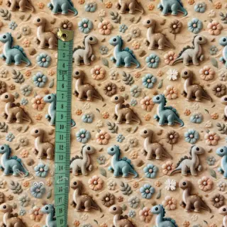 Tricot 3D Friends design A digital print