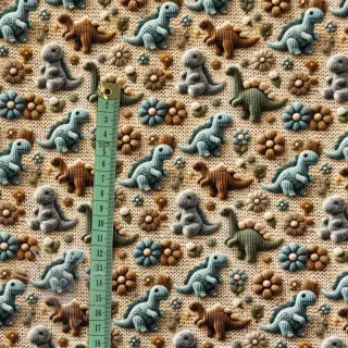 Tricot 3D Knitted Cuties design C digital print