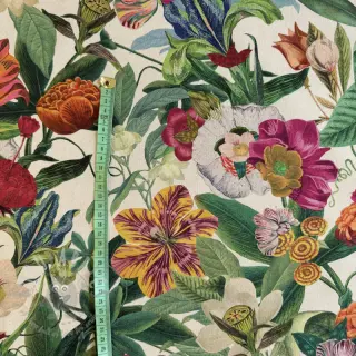 Decoratiestof Linenlook Flashy Floral Party digital print