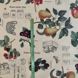 Decoratiestof Linenlook Redfruit Jam Recipe digital print