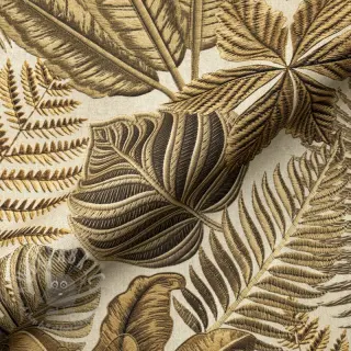 Decoratiestof premium Leaf Embroidery digital print