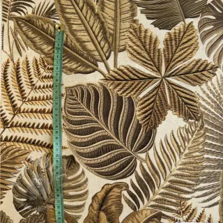 Decoratiestof premium Leaf Embroidery digital print