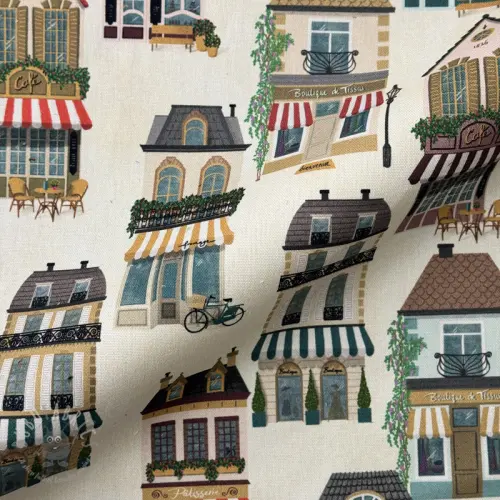 Decoratiestof premium Shop Boutique City digital print