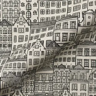 Decoratiestof Linenlook Townhouse Fine Line