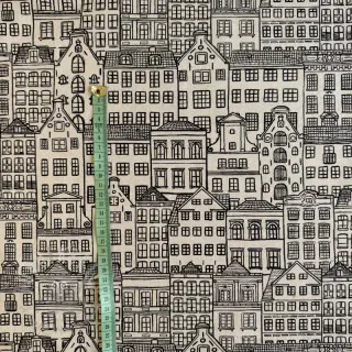 Decoratiestof Linenlook Townhouse Fine Line