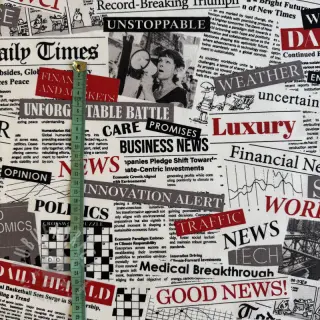 Decoratiestof premium Newspaper Headlines