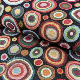 Decoratiestof JACQUARD MAGMA noir