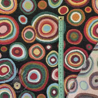 Decoratiestof JACQUARD MAGMA noir
