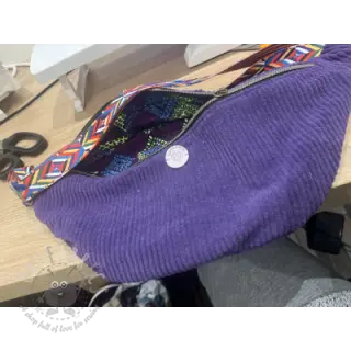 Ribfluweel 6W WASHED STRETCH purple