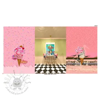 Tricot Pink dinner PANEL digital print
