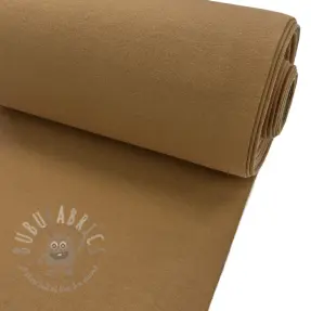 Gladde boordstof PREMIUM dark camel