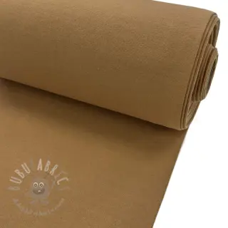 Gladde boordstof PREMIUM dark camel