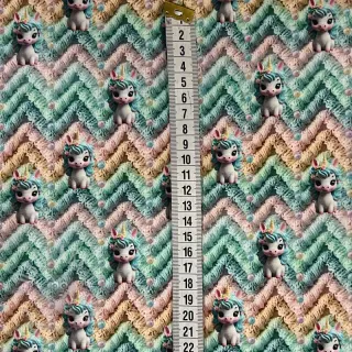 Tricot Cutie Unicorn digital print