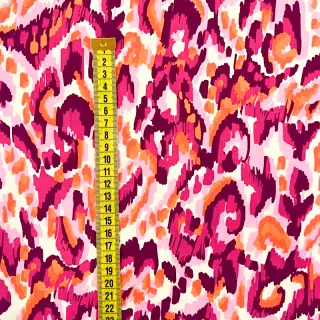 Viskóza STRETCH Ikat fuchsia
