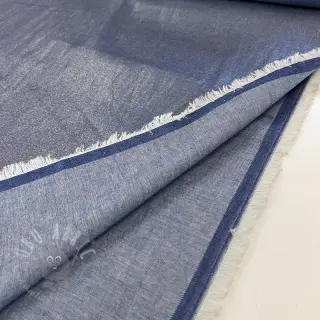 Katoenen stof JEANS FOIL SILVER