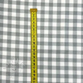 Katoenen stof FLANNEL Check sage