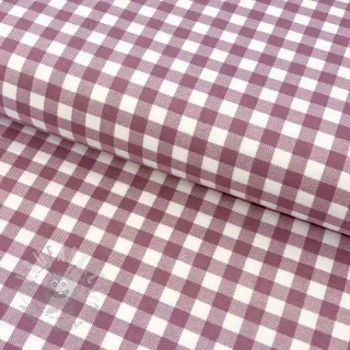 Katoenen stof FLANNEL Check mauve