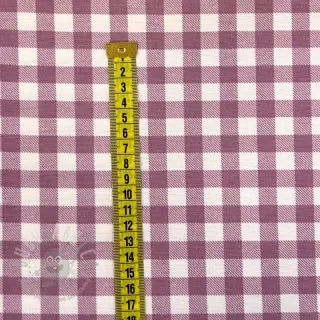 Katoenen stof FLANNEL Check mauve