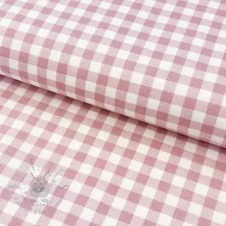 Katoenen stof FLANNEL Check light pink
