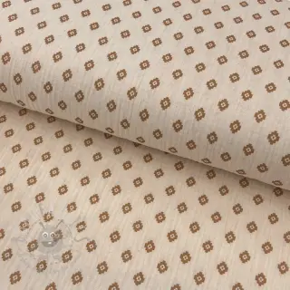 Dubbelgaas/mousseline Bohemian SIMPLY NATURAL digital print ORGANIC