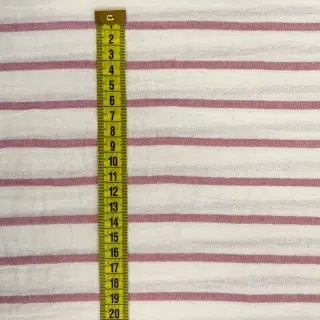 Dvojitá gázovina/mušelín YARN DYED Thin strip mauve
