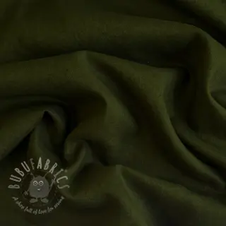 Voorgewassen linnen 170 g army green