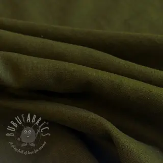 Voorgewassen linnen 170 g army green