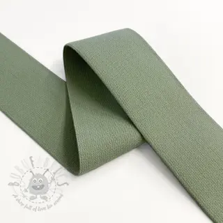 Glad elastiek 4 cm olive green