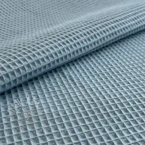 Katoen met wafelbinding blue heaven
