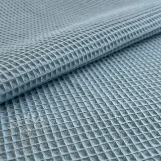 Katoen met wafelbinding blue heaven