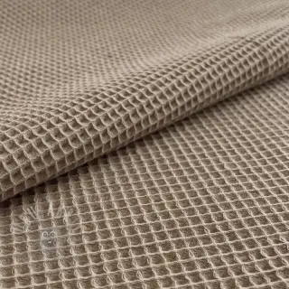 Katoen met wafelbinding khaki