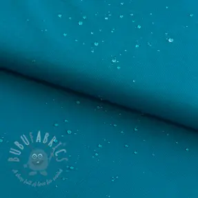 Windjasstof met waterafstotende afwerking cyan
