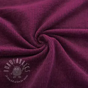 Ribfluweel 6W WASHED STRETCH aubergine