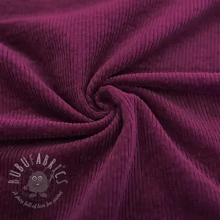 Ribfluweel 6W WASHED STRETCH aubergine