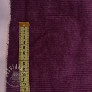 Ribfluweel 6W WASHED STRETCH aubergine